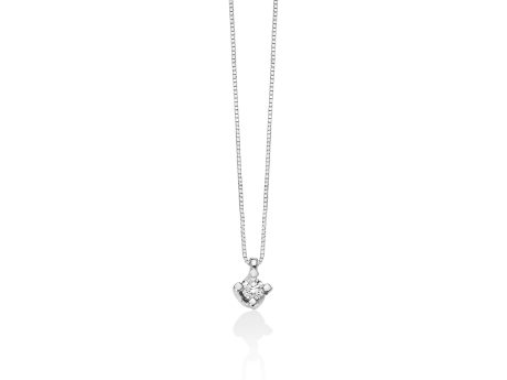 Collana Punto Luce Miluna con Diamante in Oro 18k