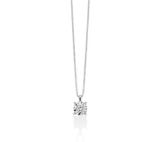 La Collana Punto Luce Miluna, un capolavoro di diamanti e oro bianco, è l'emblema dell'eleganza senza tempo. Scopri la raffinatezza dei gioielli diamanti.