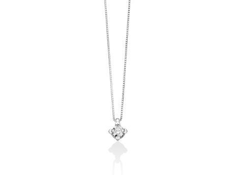Collana Punto Luce Miluna Diamanti e Oro Bianco 750