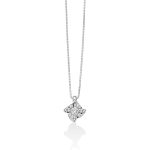 Scopri l'eleganza senza tempo della Collana Punto Luce Miluna in oro bianco e diamanti, un gioiello di alta gioielleria perfetto per un'idea regalo preziosa.