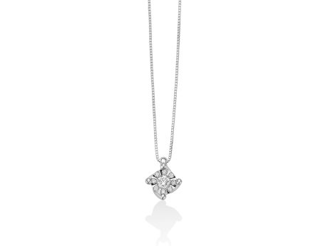 Collana Punto Luce Miluna Oro Bianco e Diamanti