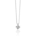 Scopri l'eleganza senza tempo della Collana Punto Luce Miluna in oro bianco e diamanti, un gioiello di alta gioielleria perfetto per un'idea regalo preziosa.