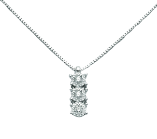 La Collana Trilogy Miluna Gioielli in Oro Bianco e Diamanti: un capolavoro di alta gioielleria, perfetto per chi cerca l'eleganza senza tempo. Scopri i dettagli di questo gioiello con diamanti preziosi.