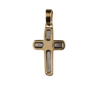 Splendida Croce in Oro 18k, un gioiello di lusso perfetto come idea regalo preziosa.