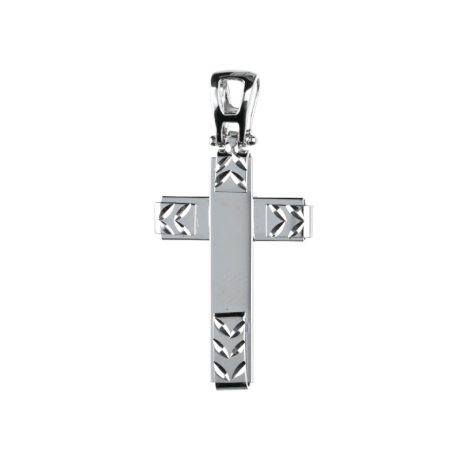 Croce in Oro Bianco 18k Bicolore
