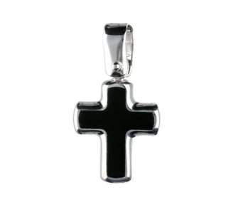 Croce in oro bianco 750, un gioiello di lusso perfetto per un'idea regalo preziosa.