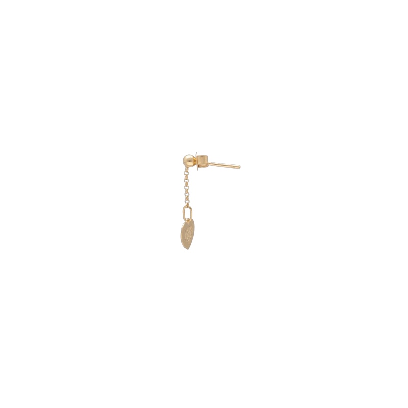 Eleganti orecchini pendenti in oro 750 per bambina, un gioiello di lusso perfetto come idea regalo preziosa. (Vista 2)