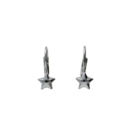 Orecchini bimba Stella in Oro Bianco 18k 750