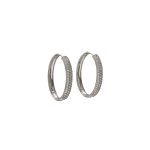 Eleganti orecchini a cerchio in oro 18k, gioielli made in italy di alta qualità, perfetti per un regalo prezioso.