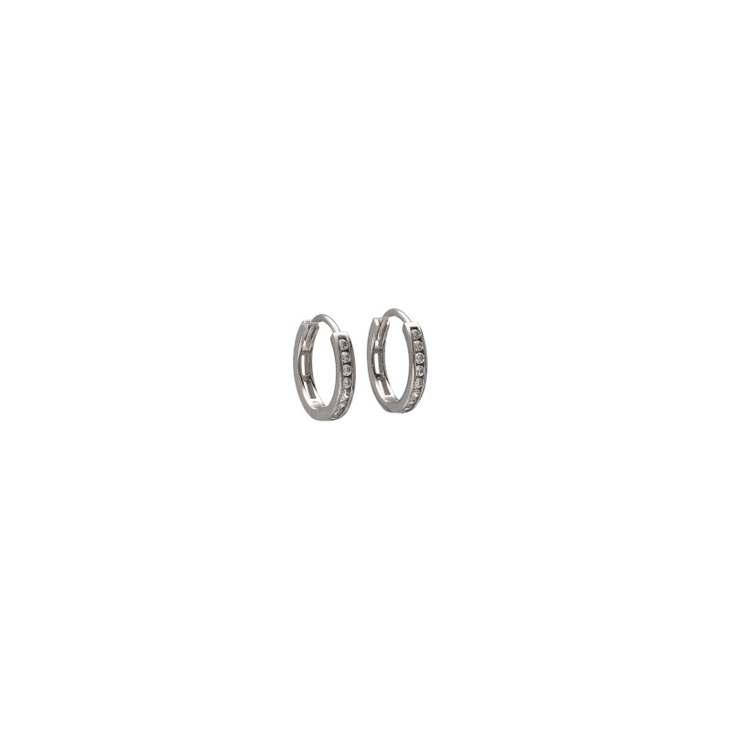 Eleganti orecchini a cerchio in oro 18k, gioielli made in italy di alta qualità, perfetti per un regalo prezioso.