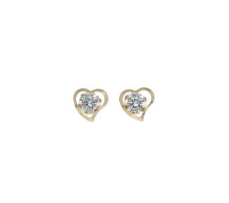 Splendidi orecchini a cuore in oro 18k, un gioiello di lusso perfetto per un regalo prezioso.