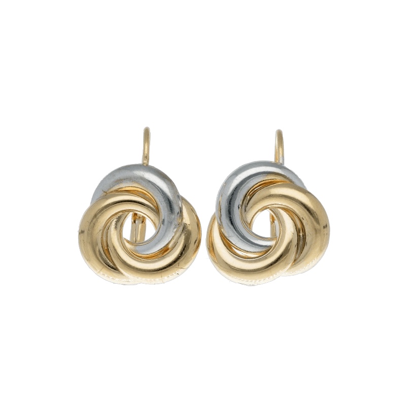 Splendidi orecchini da donna in oro 750, un gioiello di lusso perfetto per un'occasione speciale.