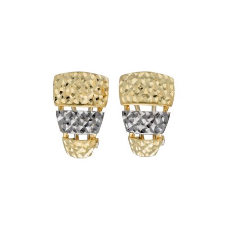 Orecchini Clips Bicolore in Oro 750 da Donna