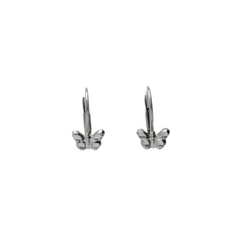 Orecchini Farfalla in Oro 18k Bianco