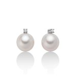 Orecchini Miluna: Eleganza senza tempo con diamanti e perle. Un capolavoro di alta gioielleria, perfetti per un'idea regalo preziosa.