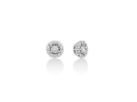 Orecchini Miluna in Oro Bianco 18kt con Diamanti Brillanti