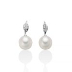 Orecchini Miluna in oro bianco, perle e diamanti: l'eleganza senza tempo dei gioielli diamanti per un regalo prezioso.