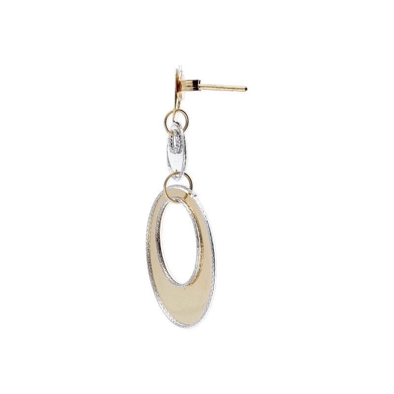 Eleganti orecchini pendenti in oro 750, un gioiello di lusso perfetto per un'occasione speciale. Scopri la raffinatezza dell'alta gioielleria. (Vista 2)