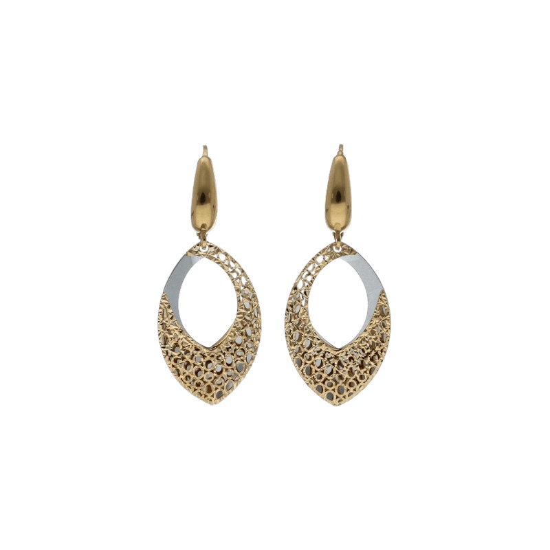 Eleganti orecchini pendenti in oro 750, un gioiello di lusso perfetto per un'occasione speciale. Scopri la raffinatezza dell'alta gioielleria.
