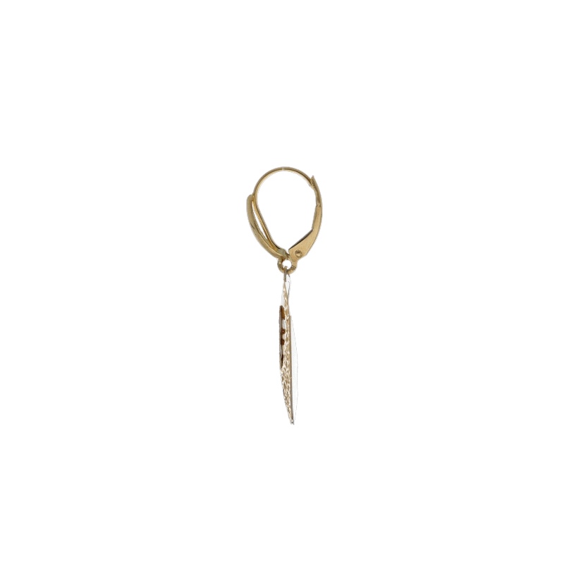 Eleganti orecchini pendenti in oro 750, un gioiello di lusso perfetto per un'occasione speciale. Scopri la raffinatezza dell'alta gioielleria. (Vista 2)