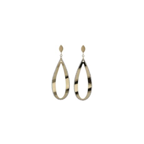 Orecchini Donna Pendenti in Oro 750 Bicolore