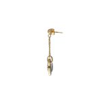 Eleganti orecchini pendenti in oro 750, un gioiello di lusso perfetto per un'occasione speciale. Scopri la raffinatezza dell'alta gioielleria. (Vista 2)