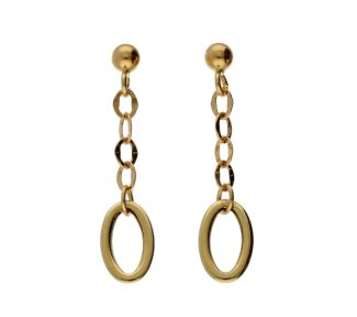Eleganti Orecchini Donna in Oro 750 Pendenti, un gioiello di lusso perfetto per un'idea regalo preziosa.