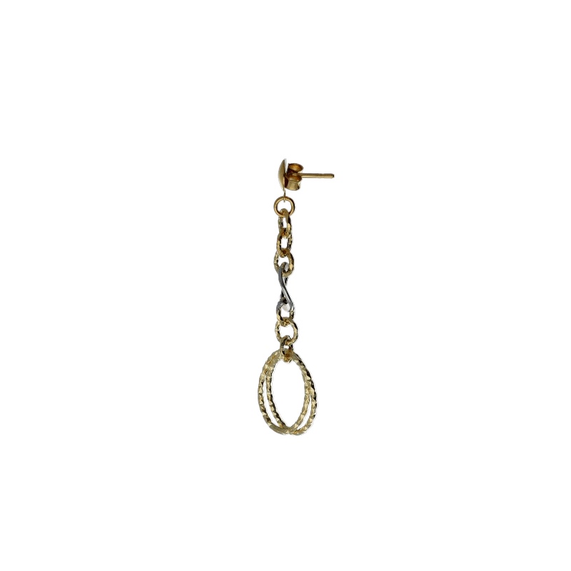 Eleganti Orecchini Donna in Oro 750 Pendenti, un gioiello di lusso perfetto per un'occasione speciale. (Vista 2)
