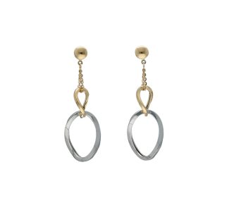 Eleganti Orecchini Donna in Oro 750 Pendenti, un gioiello di lusso perfetto per un'occasione speciale.