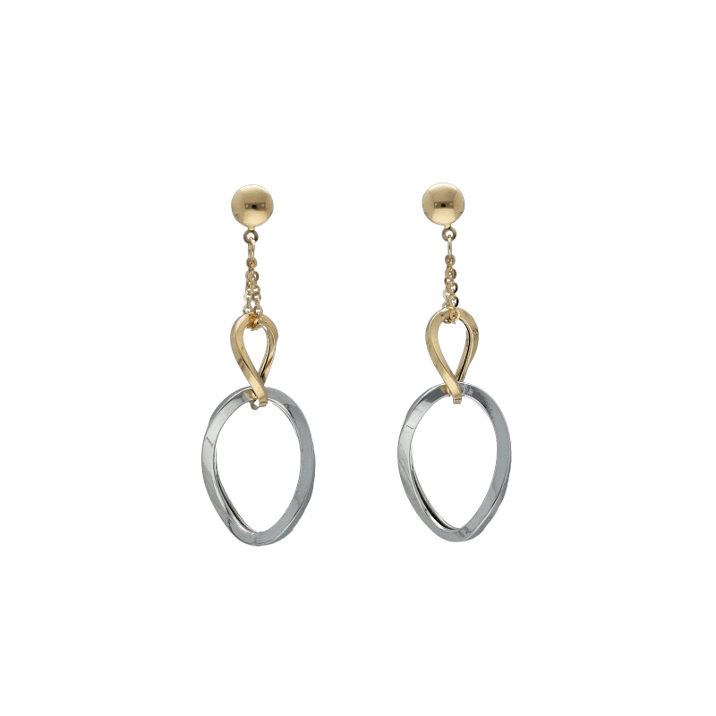 Eleganti Orecchini Donna in Oro 750 Pendenti, un gioiello di lusso perfetto per un'occasione speciale.