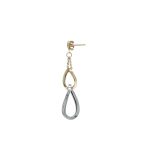 Eleganti Orecchini Donna in Oro 750 Pendenti, un gioiello di lusso perfetto per un'occasione speciale. (Vista 2)