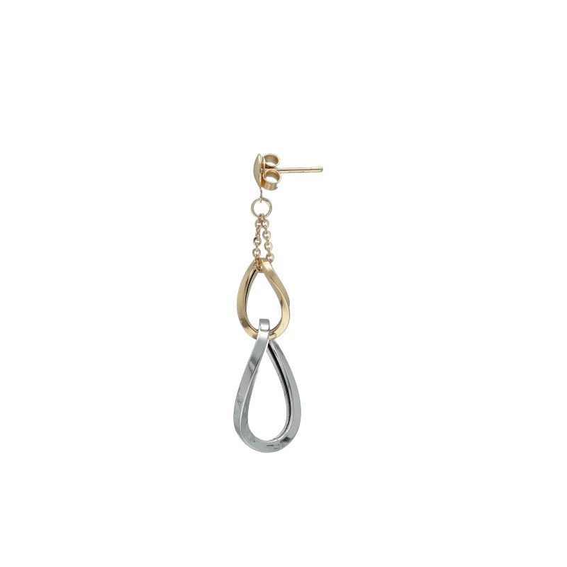 Eleganti Orecchini Donna in Oro 750 Pendenti, un gioiello di lusso perfetto per un'occasione speciale. (Vista 2)