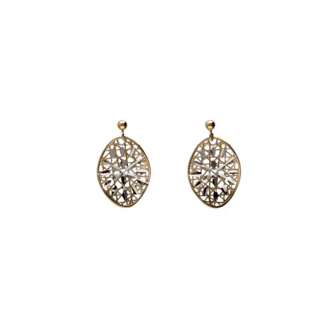 Orecchini Pendenti Oro 750 Bicolore Donna