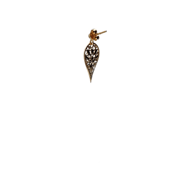 Eleganti Orecchini Donna in Oro 750 Pendenti, un gioiello di lusso per un'idea regalo preziosa. (Vista 2)