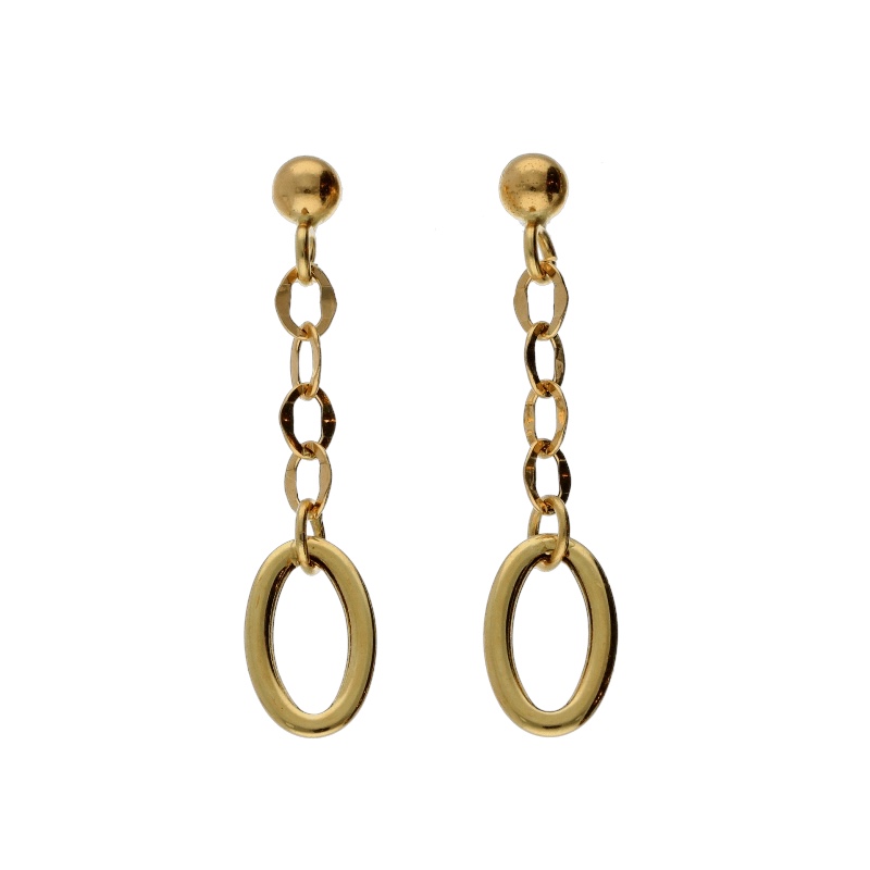 Eleganti Orecchini Donna in Oro 750 Pendenti, un gioiello di lusso perfetto per un'idea regalo preziosa.