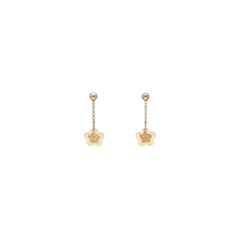 Orecchini pendenti in oro 750, gioielli di lusso per un'eleganza senza tempo.