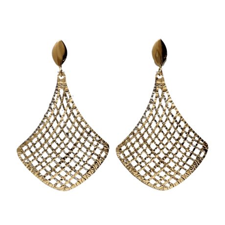 Orecchini Pendenti Donna in Oro 750 Bicolore