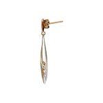 Eleganti Orecchini Pendenti in Oro 750: un capolavoro di gioielleria di lusso, perfetti per un'occasione speciale. (Vista 2)