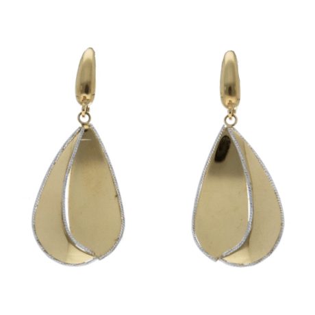 Orecchini Pendenti Donna Oro 750 Bicolore