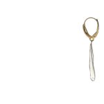 Orecchini pendenti in oro 750, un gioiello di lusso perfetto per un'idea regalo preziosa. (Vista 2)