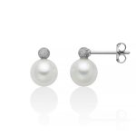 Orecchini con perle in oro satinato Miluna Gioielli, un gioiello di lusso perfetto per un'idea regalo preziosa.