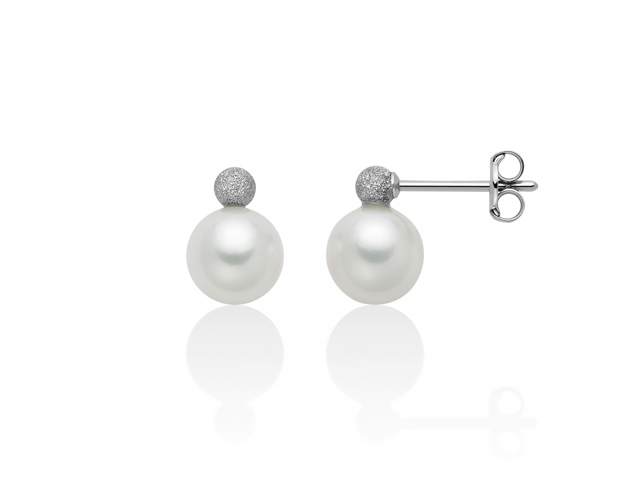 Moonlight Orecchini In Argento 925 Con Opale Creato 9mm - Gioiello Delicato In Confezione Regalo Per Lei