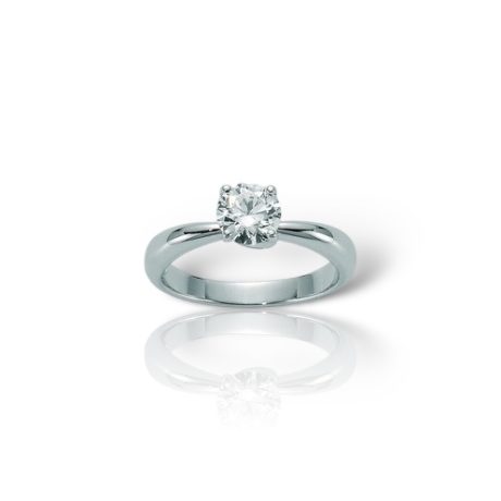 Anello Solitario Miluna Diamante 0.20ct Oro Bianco 750