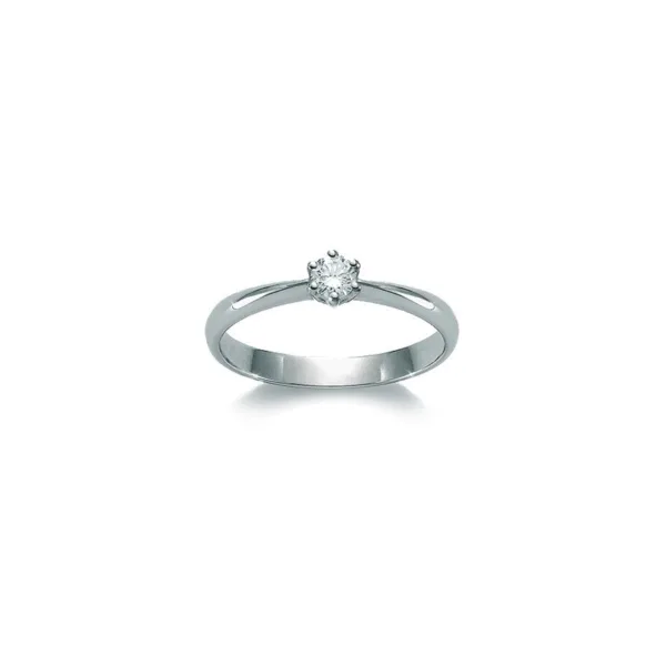 L'Anello Solitario Miluna, un capolavoro di alta gioielleria con diamanti preziosi, perfetto per un'idea regalo indimenticabile.