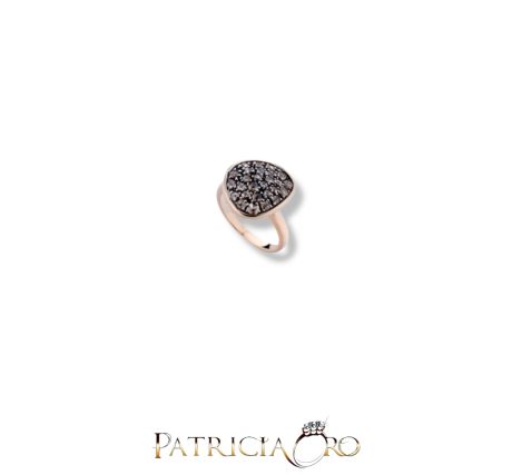Anello Stile Antico Toppa Oro 375 con Diamanti Taglio Rose