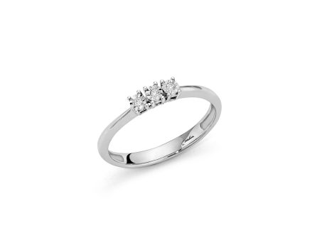 Anello Trilogy Miluna con Tre Diamanti Oro 18kt 2.25 Carati