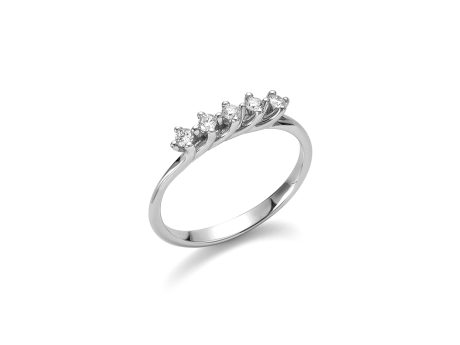 Anello Veretta Miluna in Oro 18kt con Diamanti