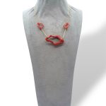 Splendida Collana in Corallo Sciacca con Creole, un gioiello made in italy di Patricia Oro Creations, perfetto per un'idea regalo preziosa.