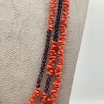 Splendida collana da donna in Corallo Sciacca, un gioiello made in Italy di Patricia Oro Creations, perfetto per un'idea regalo preziosa. (Vista 2)
