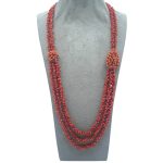 Splendida collana da donna in Corallo Sciacca, un gioiello made in Italy di Patricia Oro Creations, perfetto per un'idea regalo preziosa.